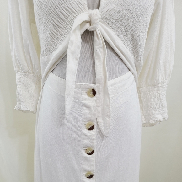 Free People String of Hearts maxi dress white size small NEW - Picture 5 of 8